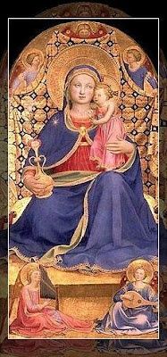 María Magdalena y Sarah su hija (¿en rosa?)