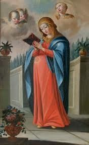 Aquí otro ejemplo de una pintura representando a María Magdalena en gestación 