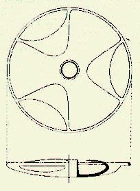 Frontal y horizontalmente, este objeto de 5.000 años no deja de recordarnos a una de nuestra modernas piezas empleadas en la industria tecnológica