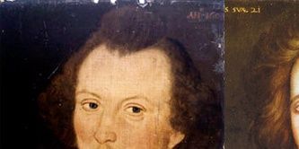 William Shakespeare y Cristopher Marlowe respectivamente y en edades similares
