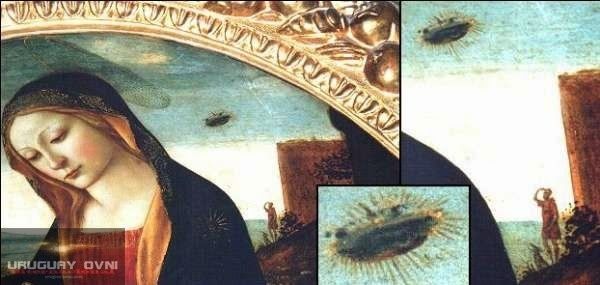 Detalle del Objeto en el cuadro de la Virgen con San Giovanino