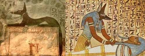 Representación del dios Anubis
