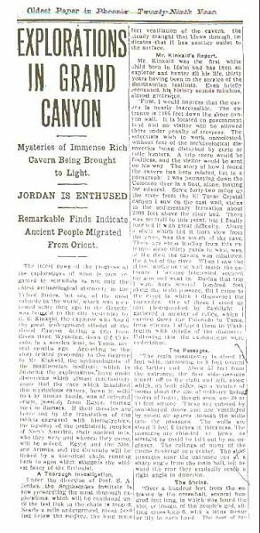 Portada del The Arizona Gazette del 05 de abril 1909