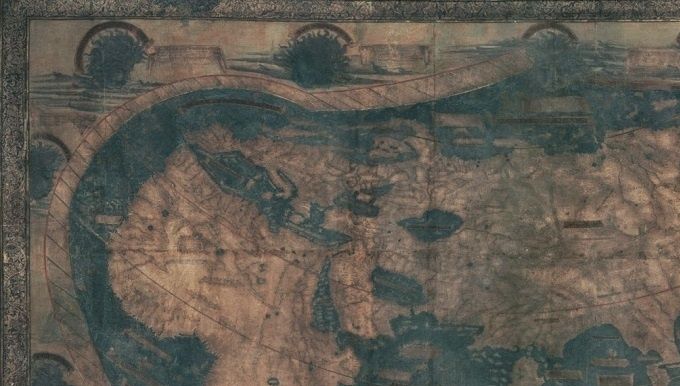 El mapa, creado en 1491 por el cartógrafo alemán Henricus Martellus