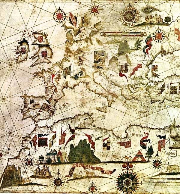 Portulano del siglo XVI