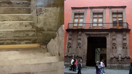 Foto: Escalinata Templo Tezcatlipoca en Palacio Arzobispal