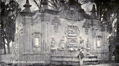 Portada de la fuente del Acueducto de Chapultepec y que culmina en la fuente del Salto del Agua