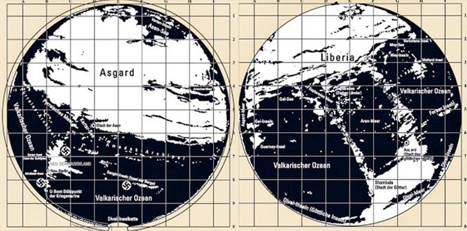 Mapas Nazis del Interior de la Tierra