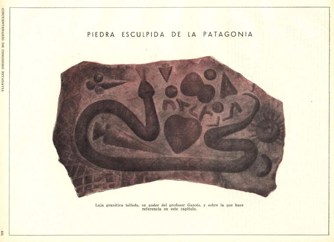 La Piedra de la Patagonia con Caracteres Semitas
Arte rupestre de tehuelches con símbolos Semíticos y extraña serpiente.