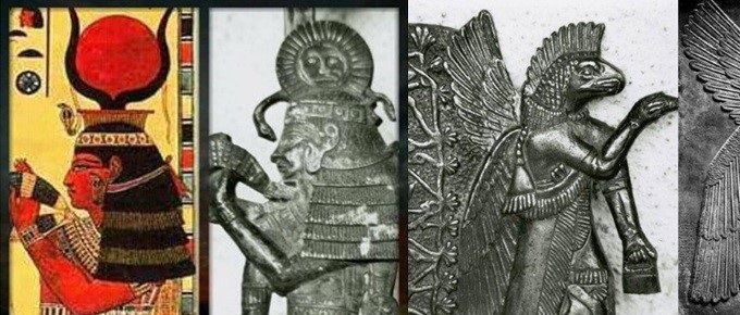 Imágenes comparativas unas encontradas en Egipto y Otras en Sumeria comparadas con las encontradas en el Ecuador