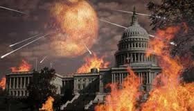 Nibiru y sus efectos provocados por la atracción de ambos planetas (La Tierra y Nibiru, representación)