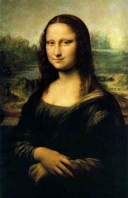 La Gioconda – París, Louvre – Este retrato es demasiado famoso para que nos sintamos la necesidad de examinarlo más atentamente. Sin embargo, no podía faltar en esta rapidísima exposición de las obras maestras de Leonardo. El rostro de Monna Lisa, tocado de sombras delicadísimas, que le confieren una expresión llena de dulce misterio, fascinó, antes que a nadie, a su creador Leonardo. en efecto, no quiso separarse nunca de este cuadro: lo llevó consigo cuando invitado por Francisco I, fijó su residencia en Francia, y no se apartó de él hasta su muerte, en 1519.