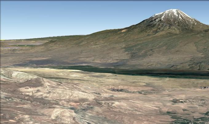 Lugar donde Wyatt asume llegó el Arca de Noé a las faldas del Monte Ararat