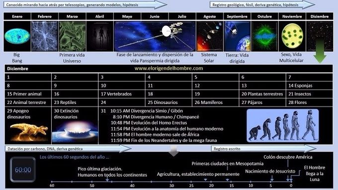 Panspermia Dirigida Cronología