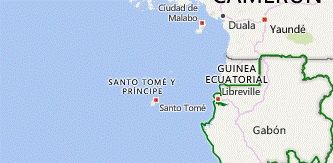 Ubicación de Gabón en África