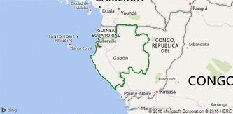 Ubicación de Gabón en África