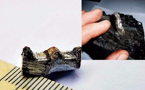 Pieza de Aluminio Prehistórico parece ser un elemento de un engrane o de una cremallera