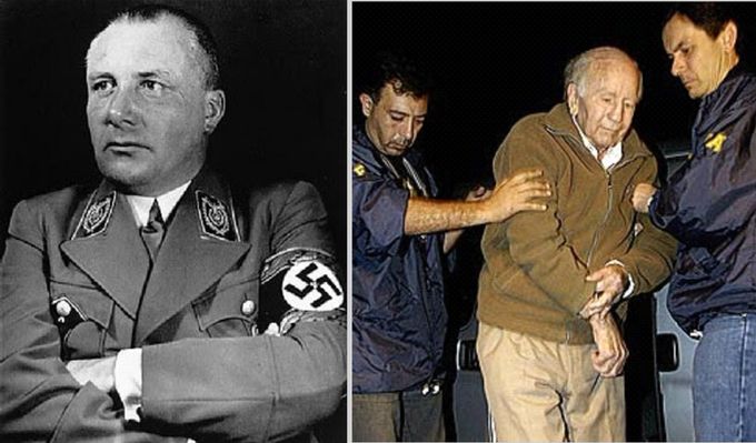 Fotos de investigaciones encargado de la detención de Paul Schaefer Schneider como miembro del ejército nazi y a fines de los 90. La policía demoró treinta años en acordarse de que el “Tio Permanente” era un prófugo de la justicia chilena y alemana