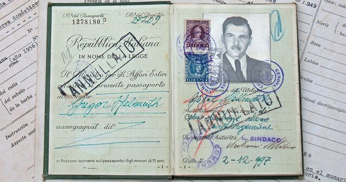 Pasaporte Italiano Falso de Joseph Mengele