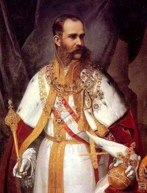 Retrato del emperador Francisco José de Austria, 
por Franz Schrotzberg.