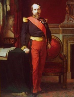 Retrato del emperador Napoleón III, 
por Jean Hyppolite Flandrin.