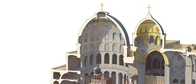 Iglesia reconstruida por los Cruzados