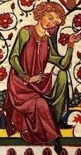 Traje medieval de saya y sobreveste