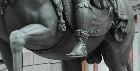 Detalle del Caballo de Carlos IV de Manuel Tolsá
