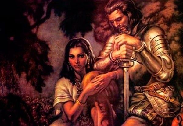 La Malinche y Cortez