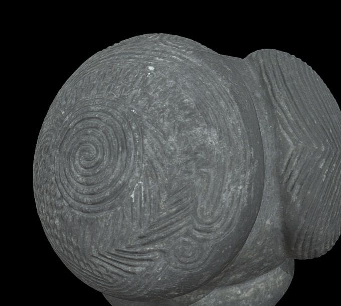 Carved stone ball, Towie, Aberdeenshire by National Museums Scotland on Sketchfab