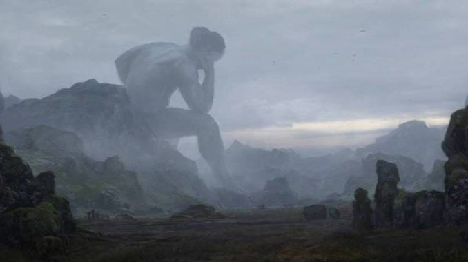 La existencia de gigantes y sus tumbas al Sur de Cerdeña, Italia