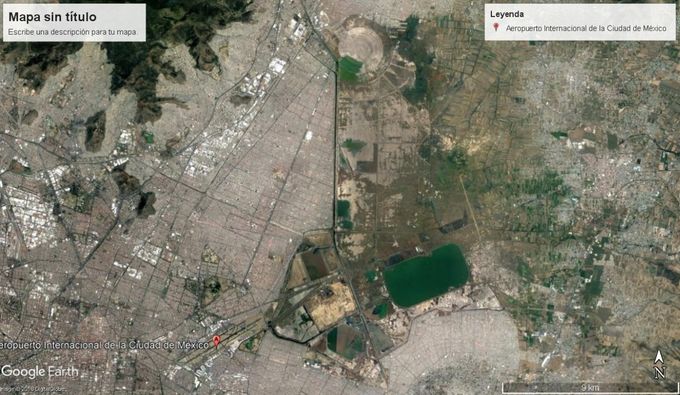 Ahogamiento del Aeropuerto Internacional Benito Juárez por la ciudad