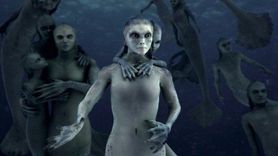 Recreación 3D de los sirénidos que dicen haber visto los científicos de Mermaids: the body found.