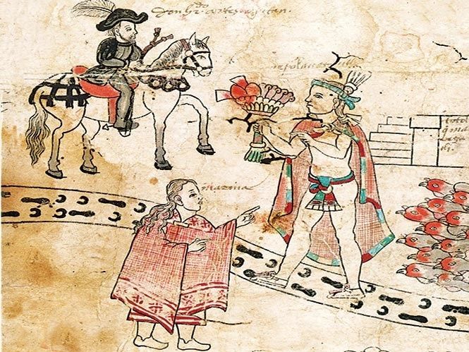 Tanto las crónicas hispanas como los códices indígenas ponen a la Malinche como figura clave de la conquista.