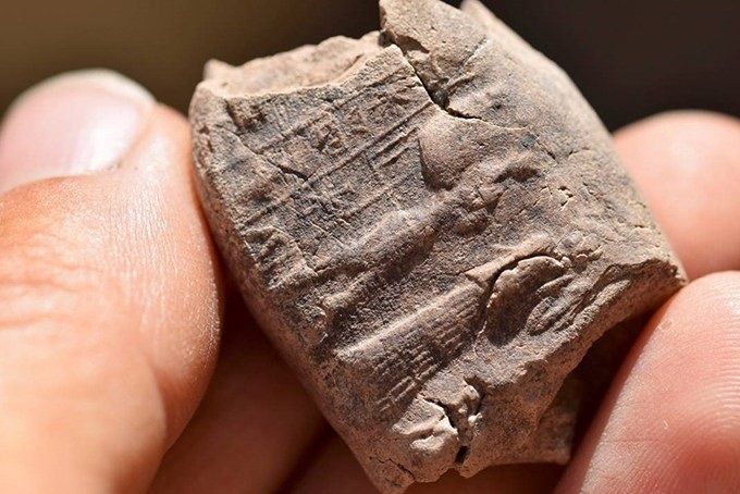 Restos de tablillas cuneiformes encontrados / foto LMU
