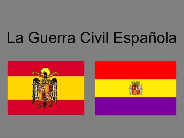 Las Banderas Fascista de 1936 - 1978  (izq.) y la Republicana 1931 - 1936 (der.)