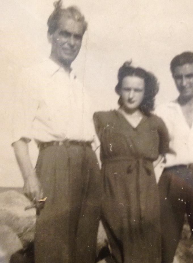 Don Gonzalo Muñoz (padre), Severiana Herranz (“Seve”), Gonzalo Muñoz (hijo), en Veracruz