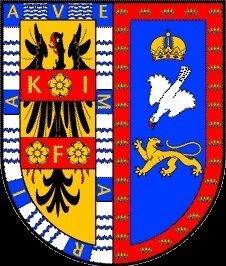 Escudo de Armas de una de las Casas Reales de España el lado derecho de Moctezuma