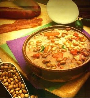 Frijoles gordos con chile a la Tezcucana