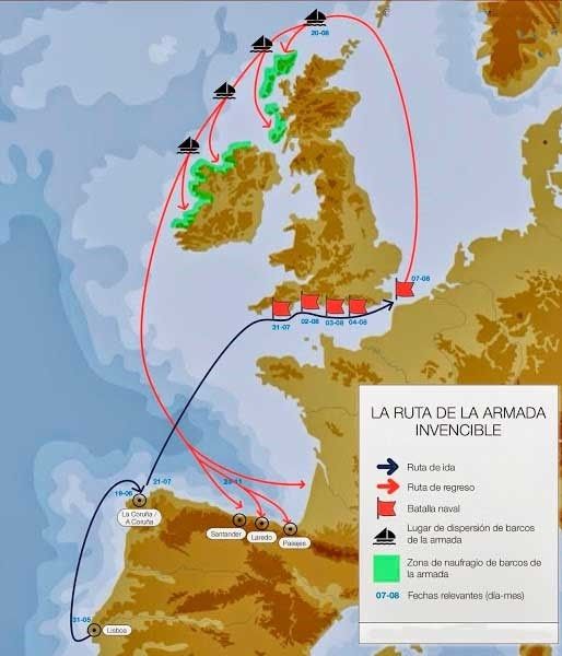 Ruta de la Armada Invencible