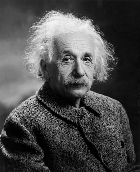 Albert Einstein (1879 – 1955)
Photograph by Oren Jack Turner, Princeton, N.J. [Public domain], via Wikimedia Commons