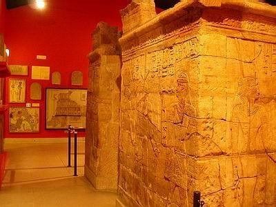 Capilla del rey Taharqo que se encontraba dentro del templo de Kawa