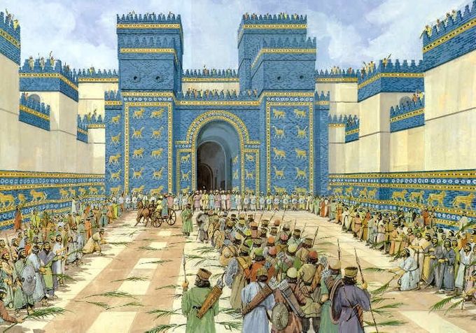 Representación de la puerta de Ishtar