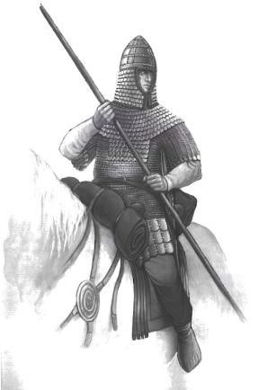 Equipamiento habitual de un catafractario sármata o alano pesadamente equipado de los ss. I y II d. C Sin renunciar a una excelente protección, el catafractario sármata enfatizó siempre la rapidez, la movilidad y la potencia, lo que le permitió superar tácticamente al catafractario parto sin dificultad en el campo de batalla.