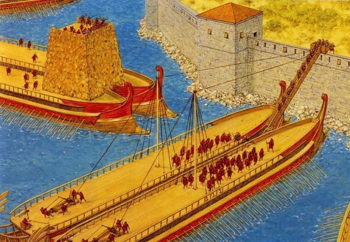 fuente: https://www.labrujulaverde.com/2015/10/tessakonteres-el-supercatamaran-de-la-antiguedad
