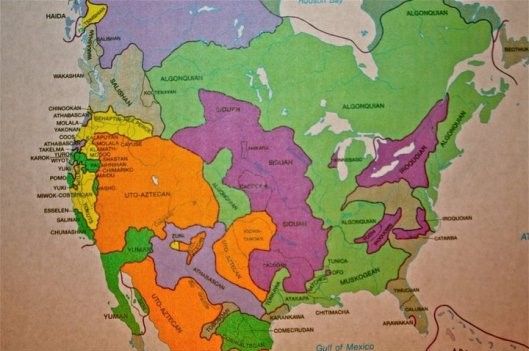 Imagen 2. Gráfica que muestra la influencia de las diferentes Lenguas utilizadas en América del Norte.
