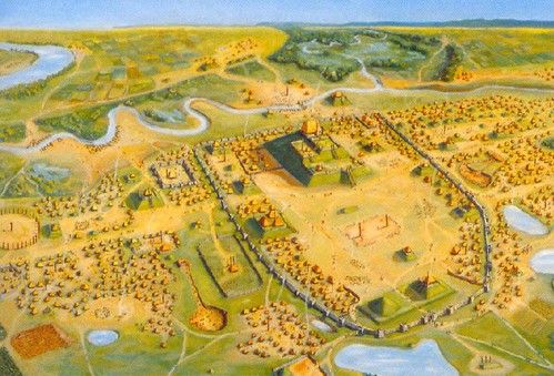 Imagen 7. La ciudad de Cahokia