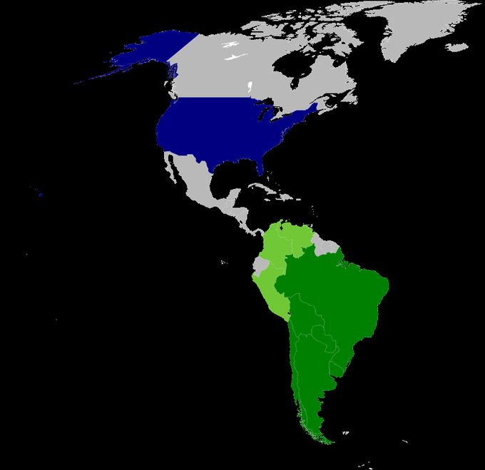 Países participantes en la Operación Cóndor.
Miembros activos: Argentina, Bolivia, Brasil, Chile, Paraguay, Uruguay.
Miembros esporádicos: Colombia, Perú, Venezuela.
Asistencia y financiación: Estados Unidos