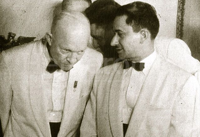 Los Presidentes Dwight D. Eisenhower y Carlos Castillo Armas