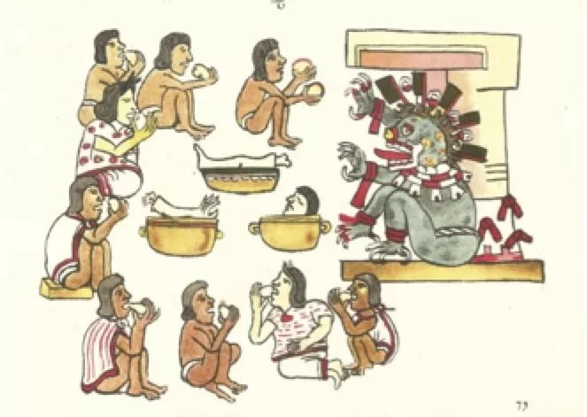 La antropofagia ritual entre los mexicas. Códice Magliabecchiano